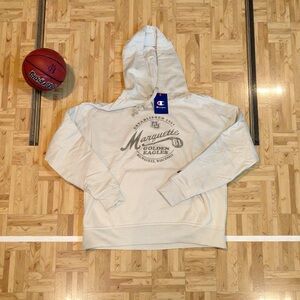 Champion Marquette Golden Eagles Cream Hoodie Womens (M) NEW